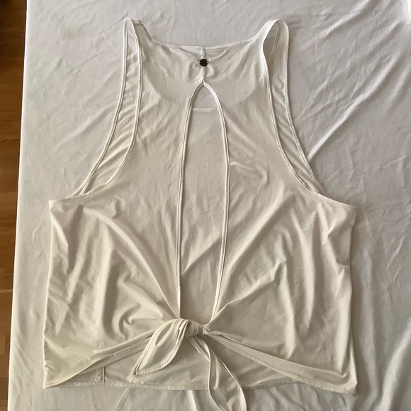 NWOT New Prana  All Tied Up Tank, Color White - Picture 10 of 11